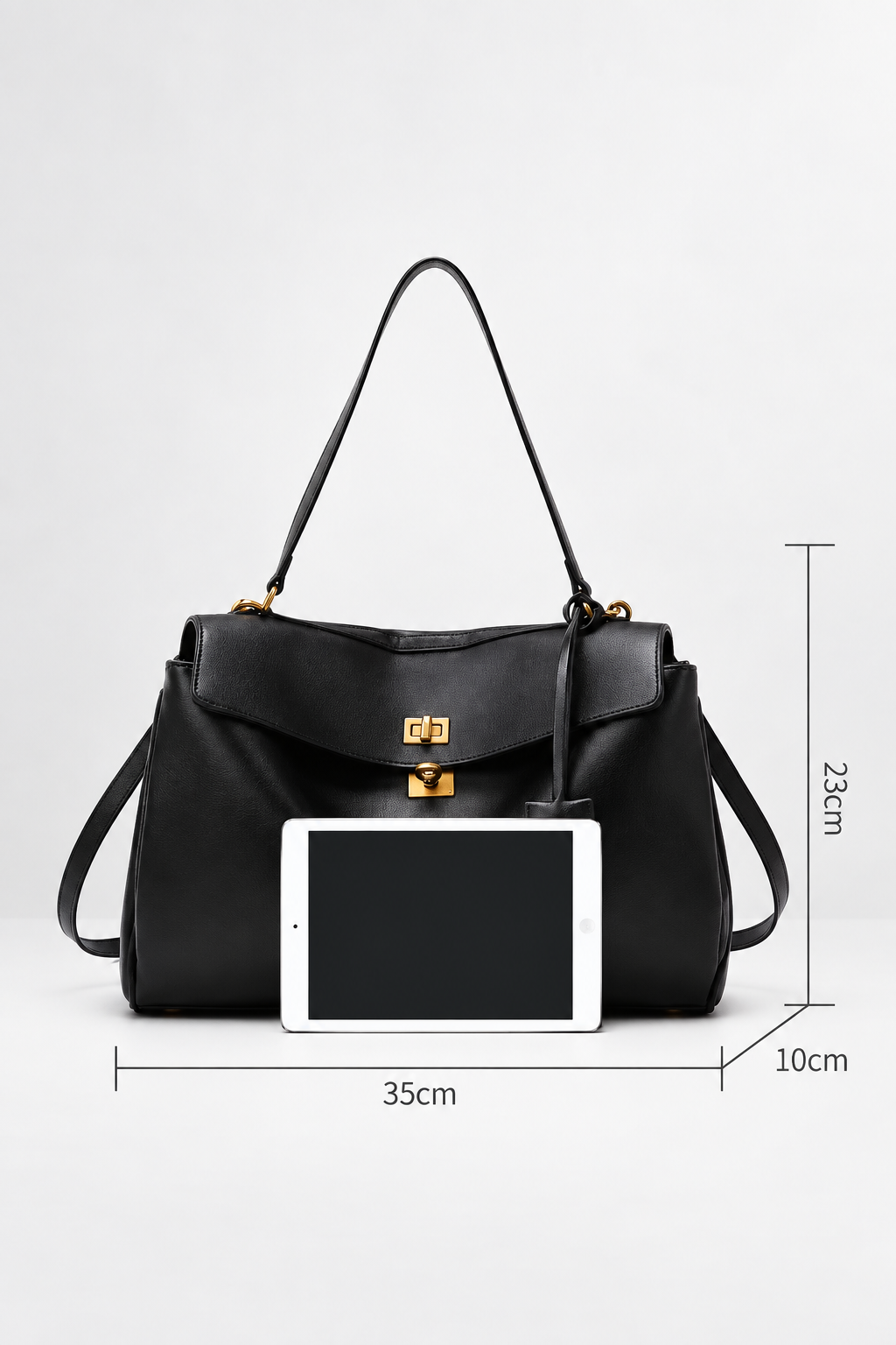 Bolso Tote Structured Negro