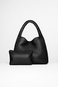 Bolso Tote Trenzado con Neceser a Juego