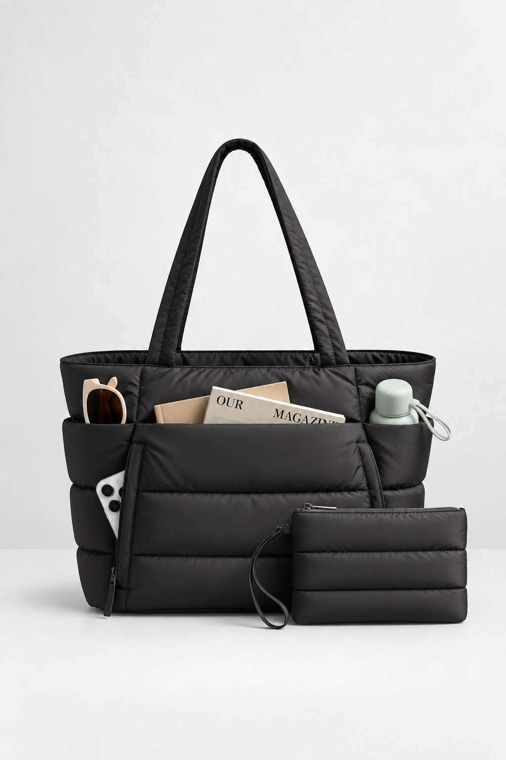 Bolso Tote acolchado ideal para trabajo y uso diario