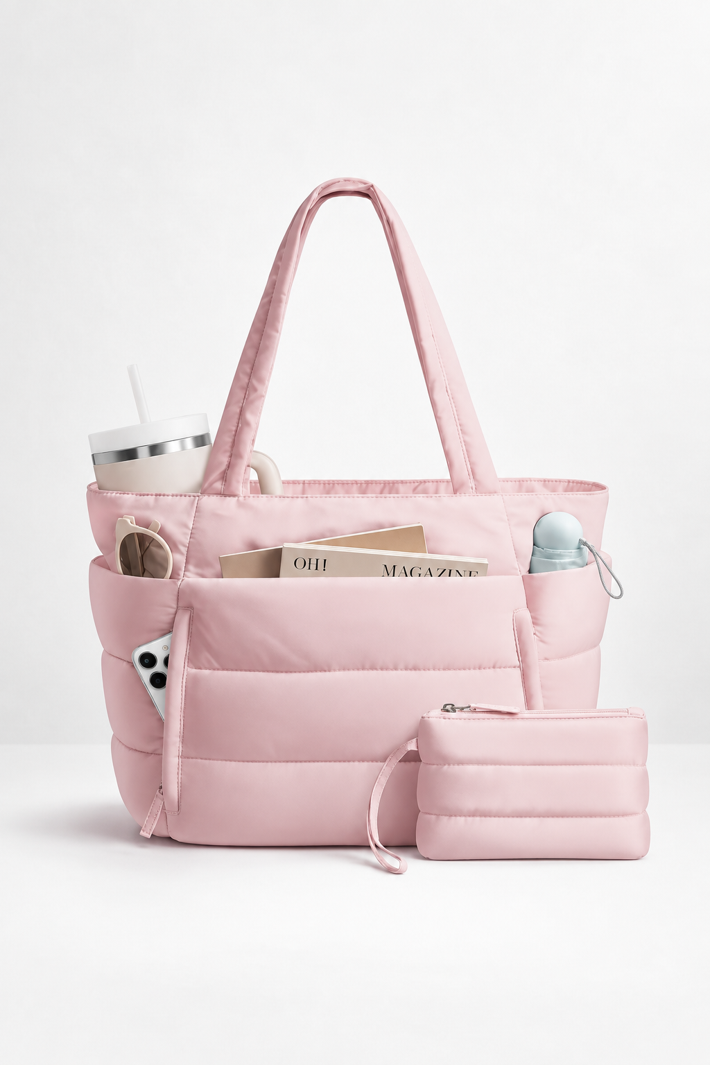 Bolso Tote acolchado ideal para trabajo y uso diario