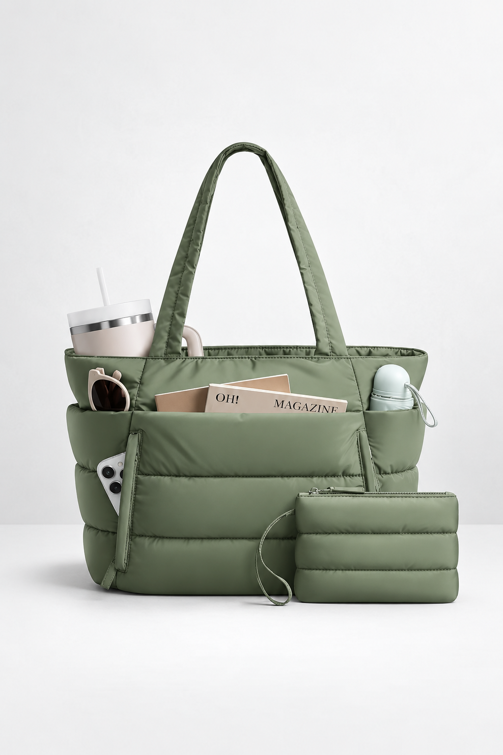 Bolso Tote acolchado ideal para trabajo y uso diario