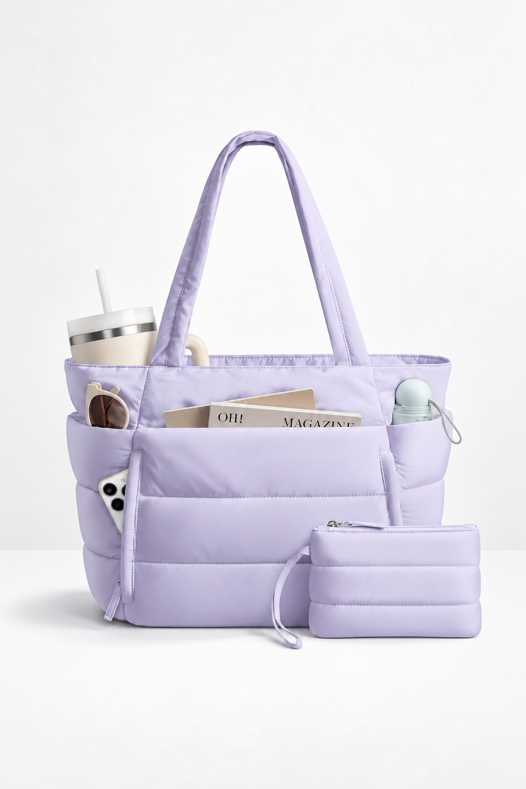 Bolso Tote acolchado ideal para trabajo y uso diario