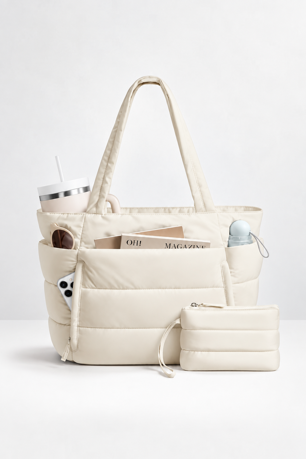 Bolso Tote acolchado ideal para trabajo y uso diario