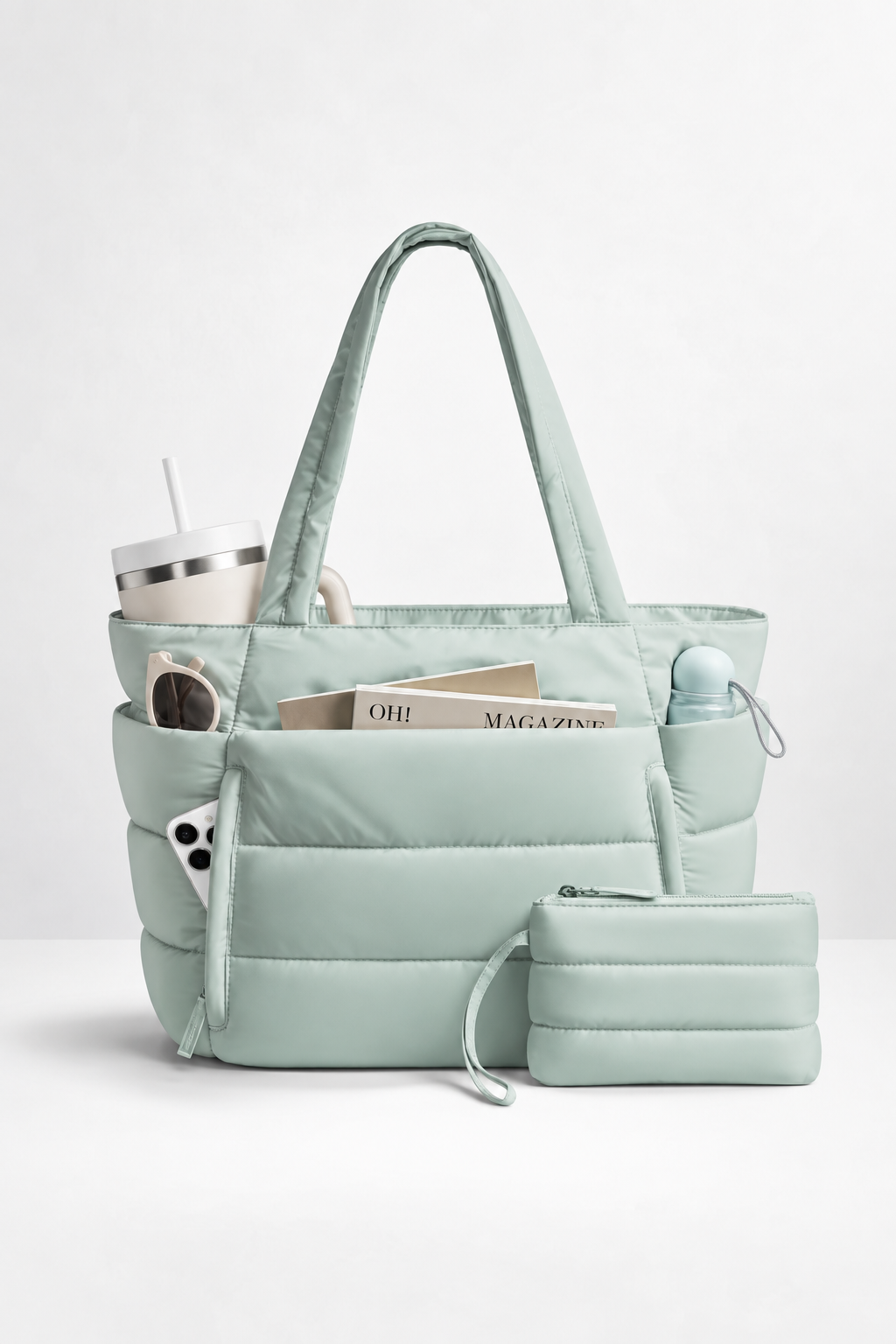 Bolso Tote acolchado ideal para trabajo y uso diario