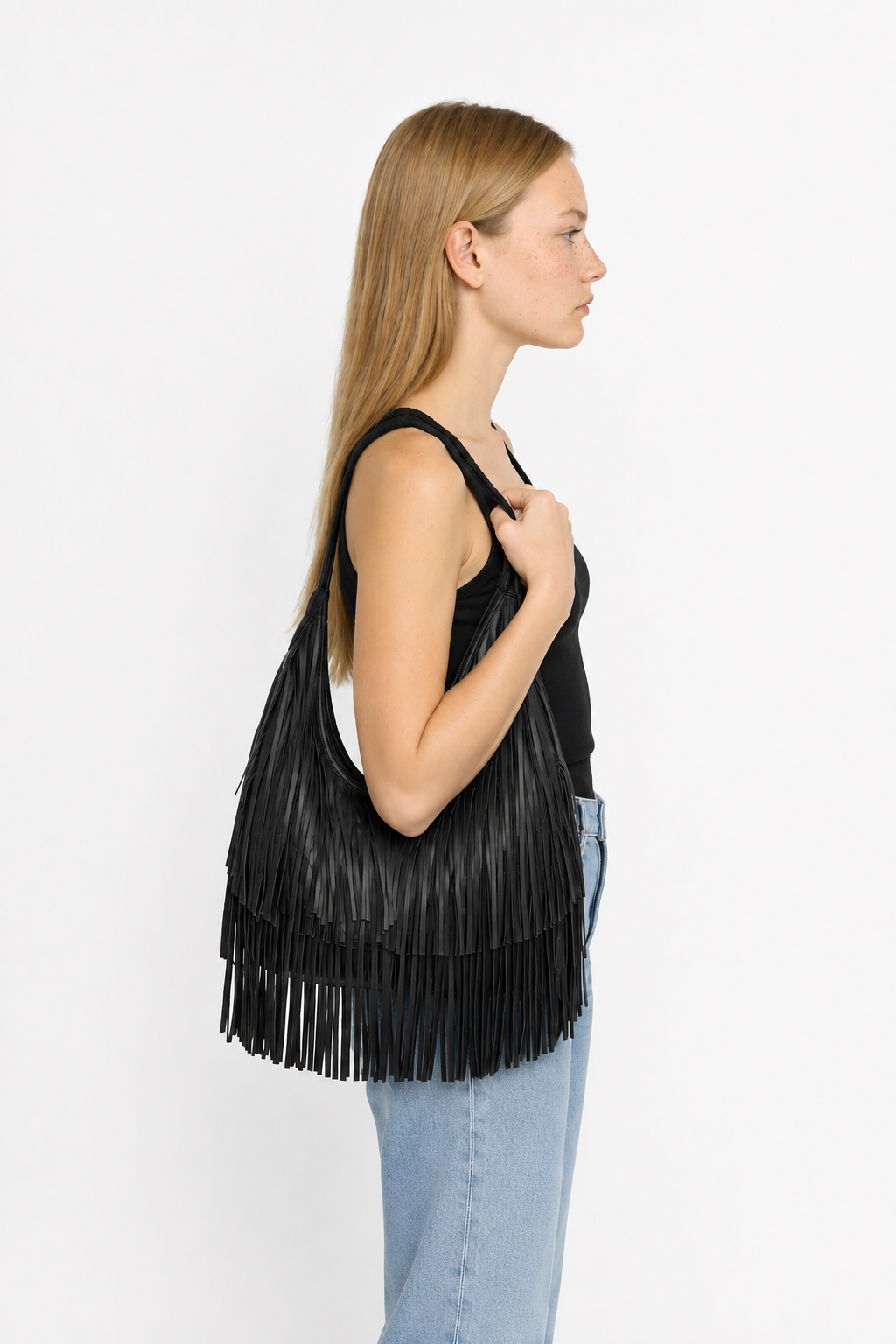 Bolso de Hombro Flecos