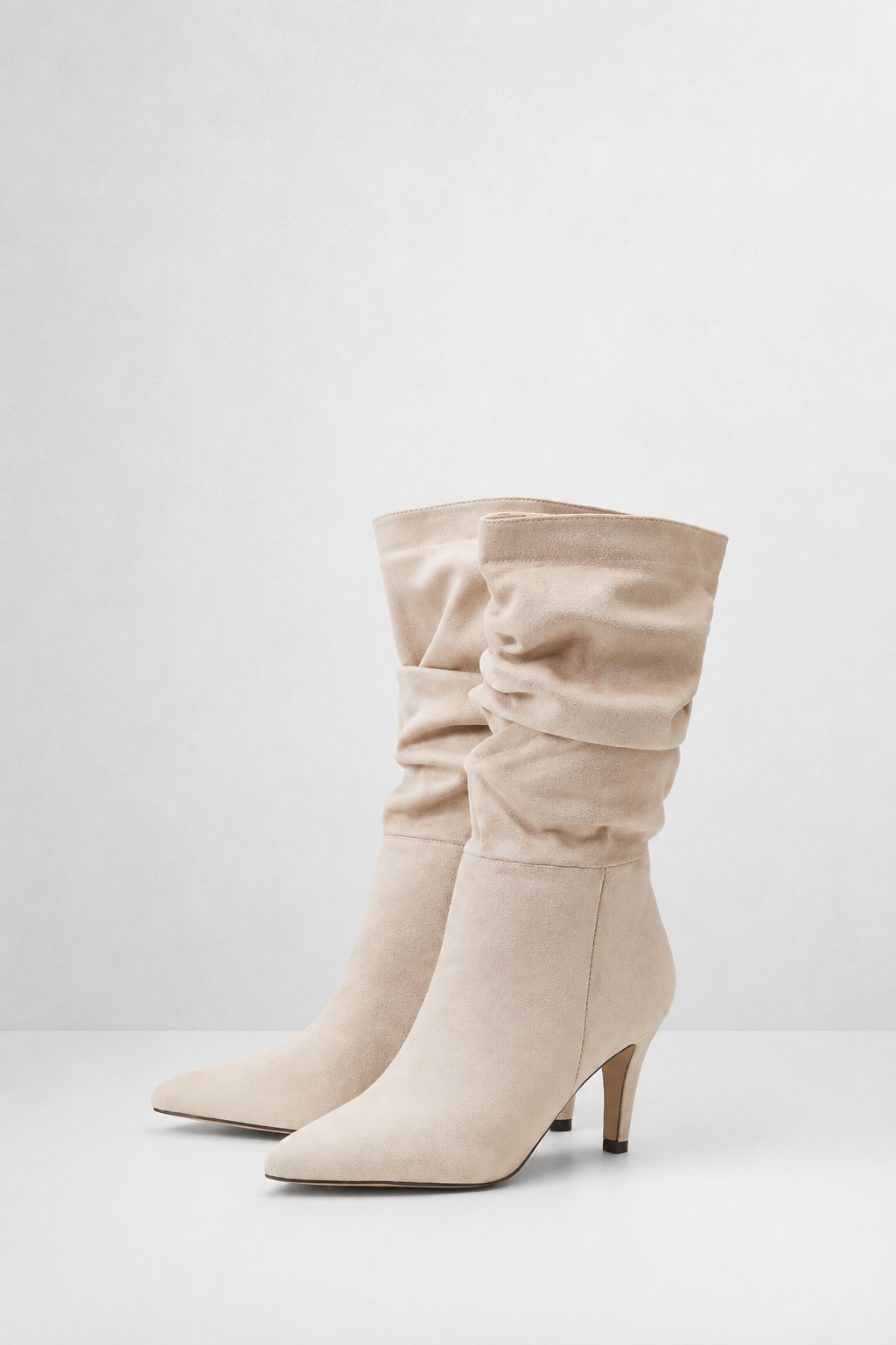 Botas/botines Plisados Tacón Fino