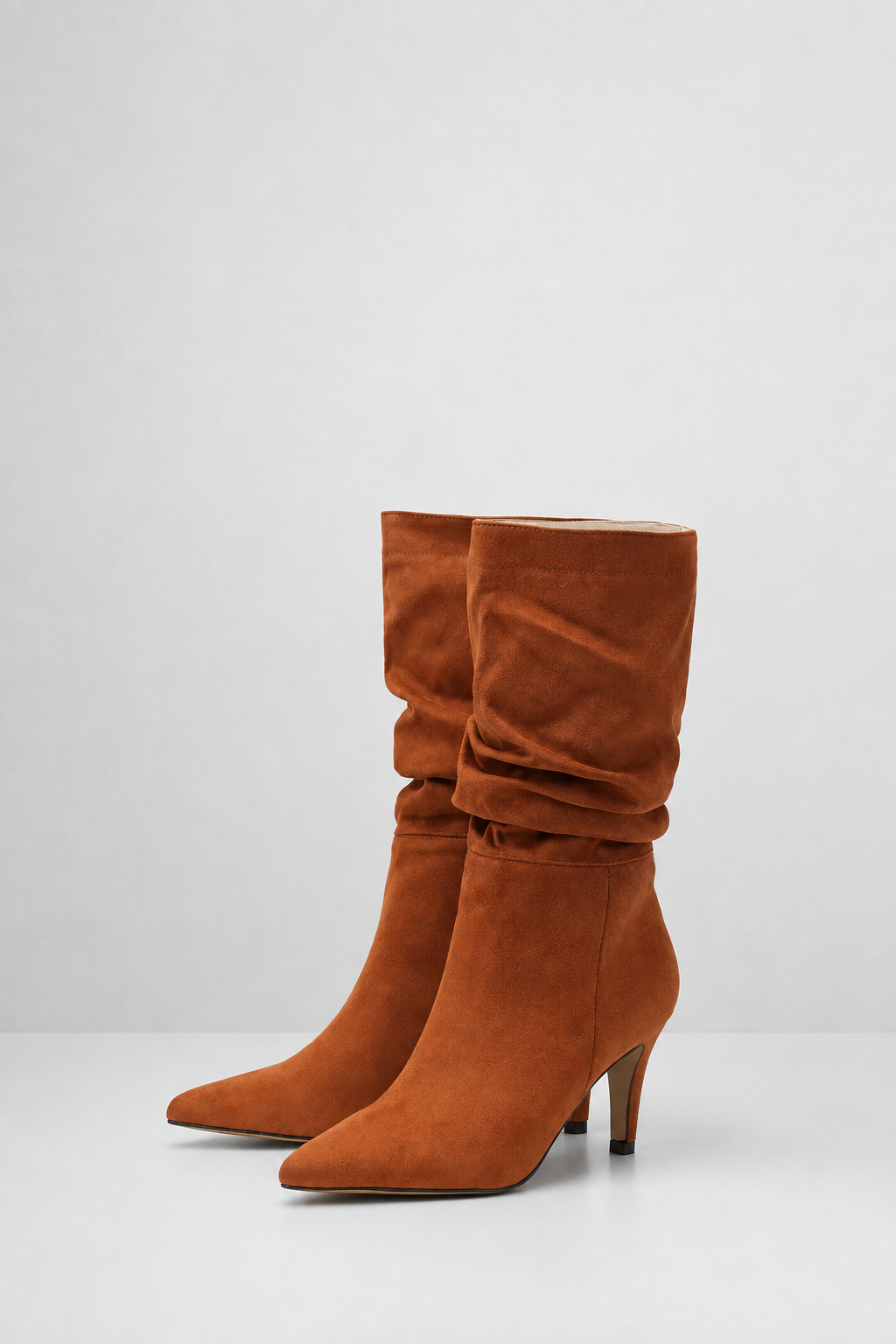 Botas/botines Plisados Tacón Fino