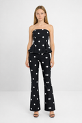 Conjunto Elegante Top Bandeau y Pantalón Palazzo