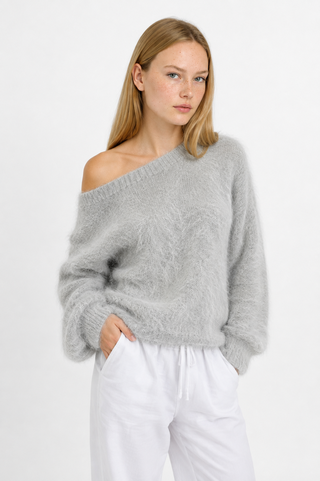 Jersey Peludo Casual de Otoño