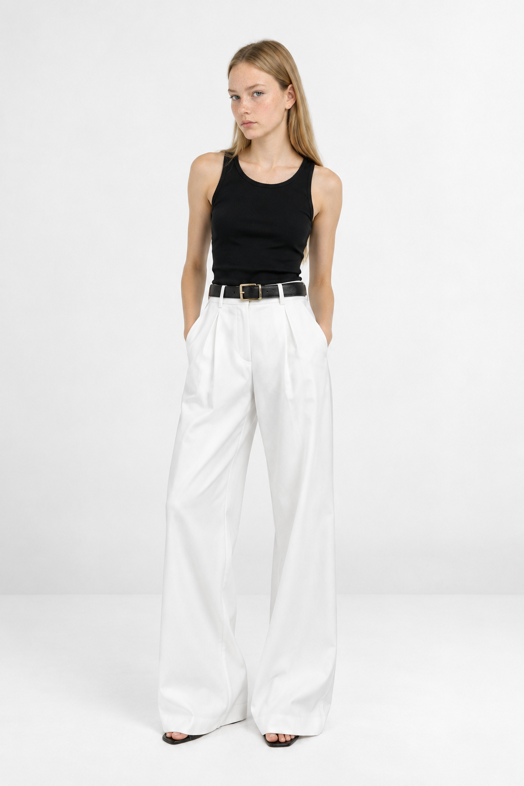 Pantalón Recto Cintura Alta