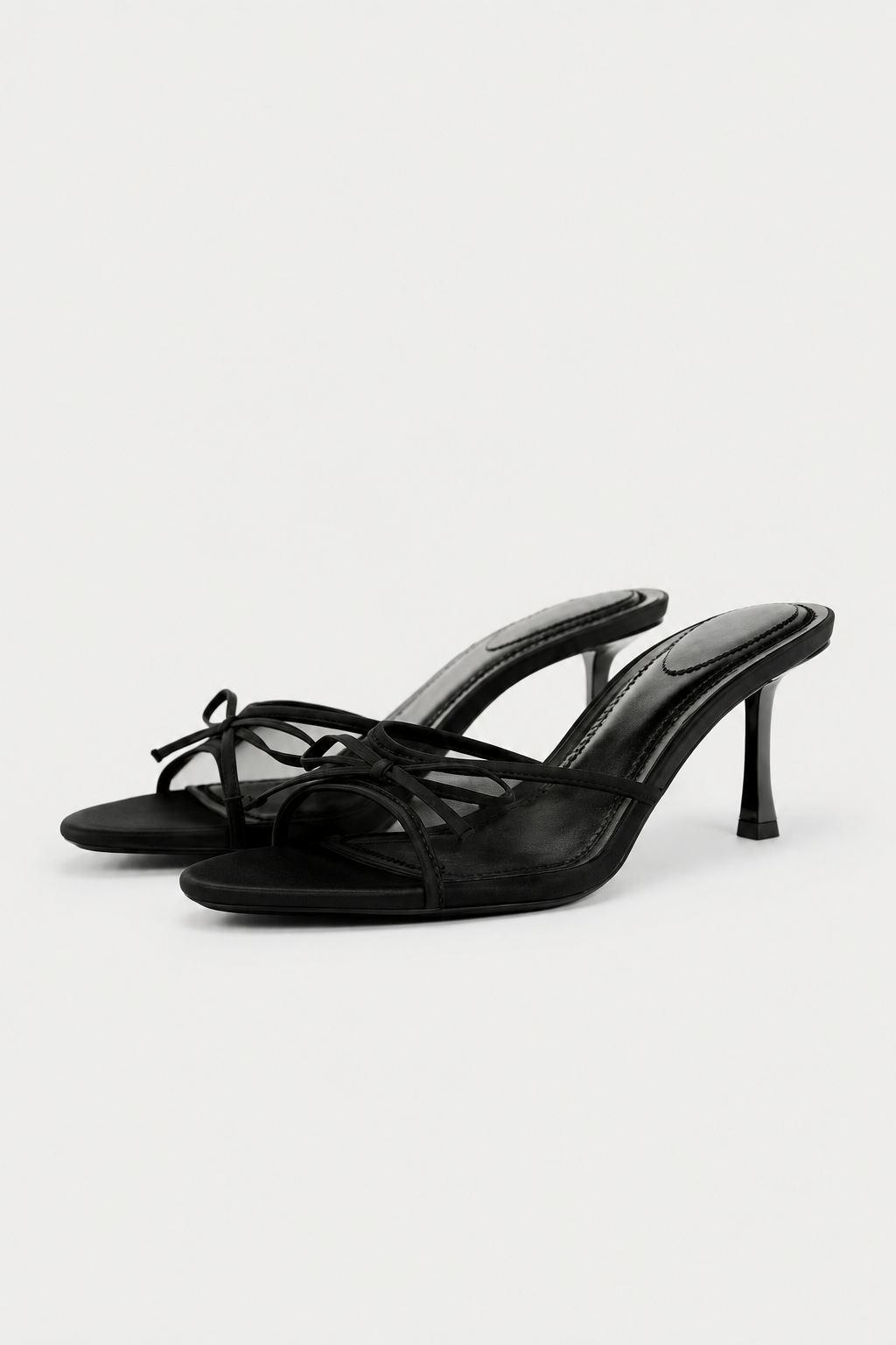 Sandalias de tacon mediano delgado simples