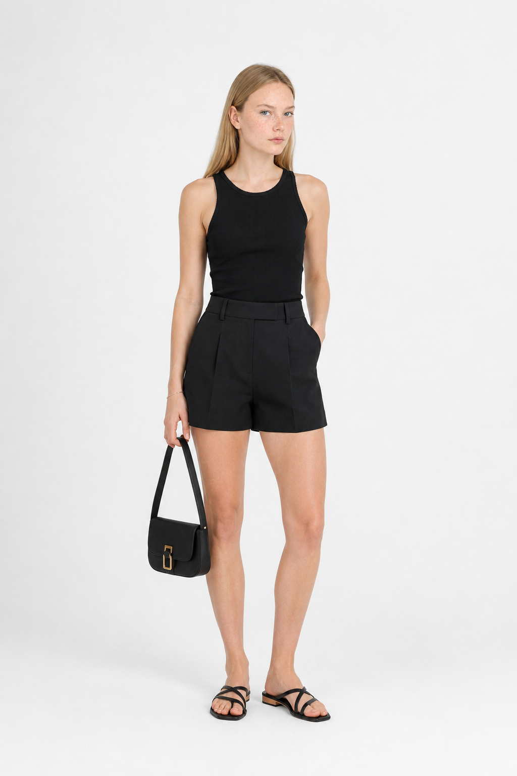 Shorts de cintura alta elegantes