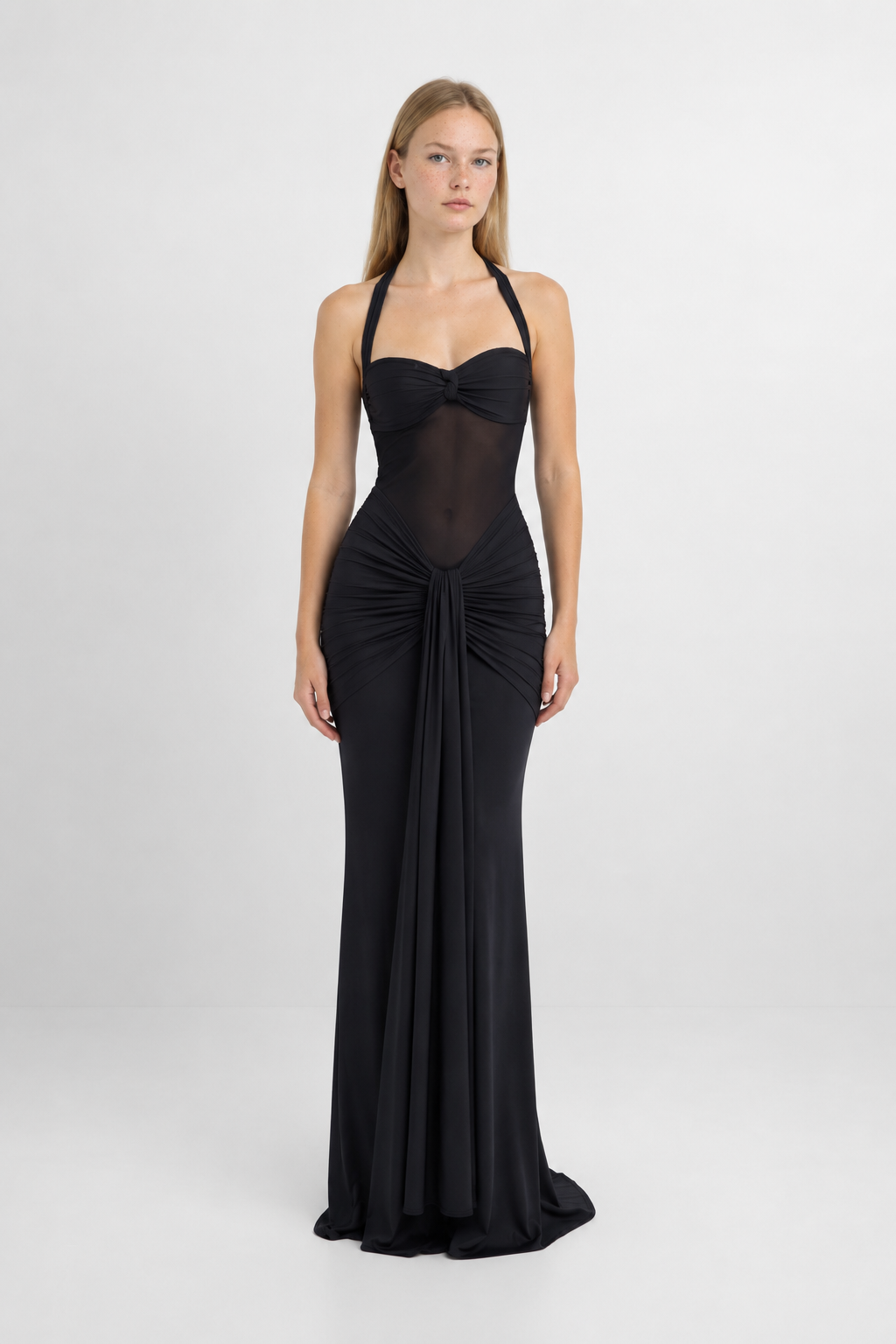 Vestido Valentina de escote halter