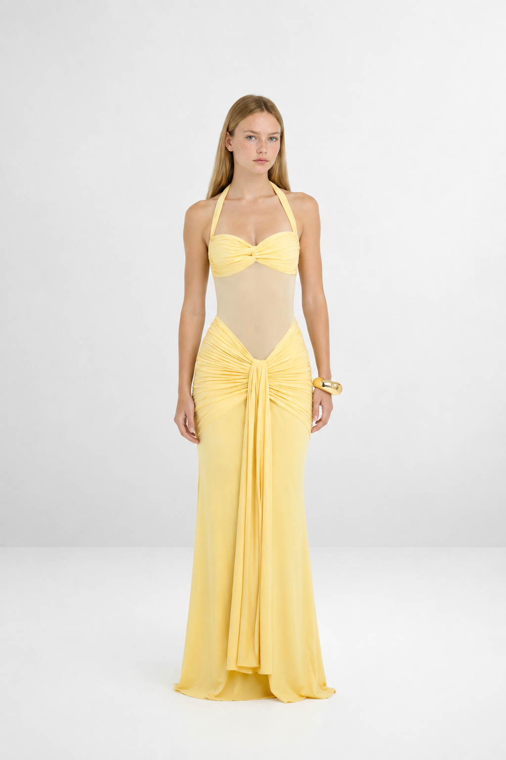 Vestido Valentina de escote halter