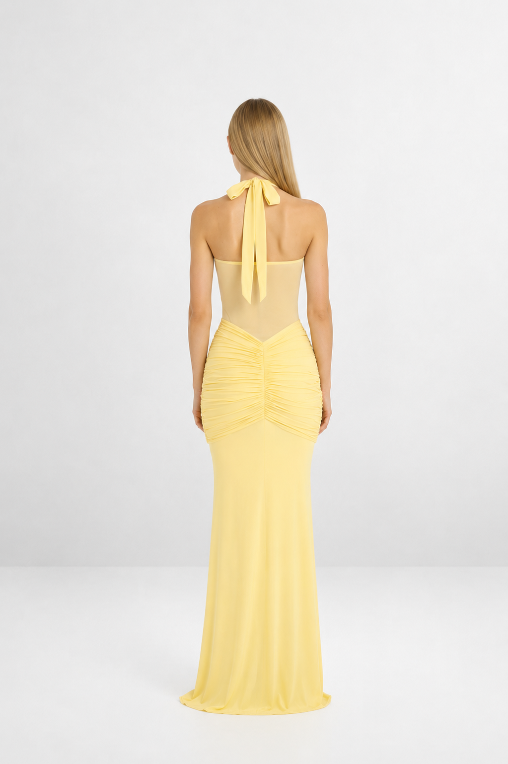 Vestido Valentina de escote halter